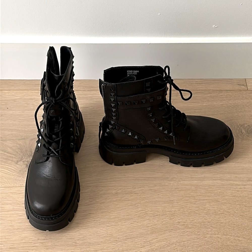 Leather Combat Boots